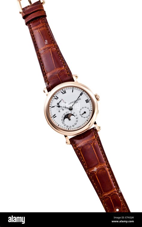 patek philippe leather wrist watch